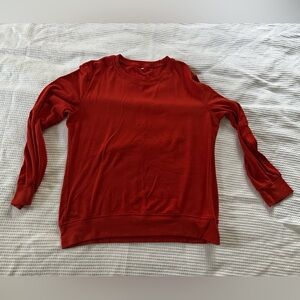 Women's Orange Long Sleeve Top